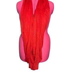 Elegant Red Infinity Scarf